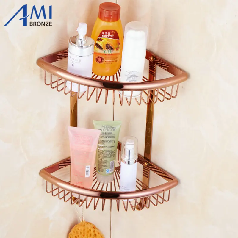 Серия FZ розовое золото полированные толстые аксессуары для ванной комнаты набор