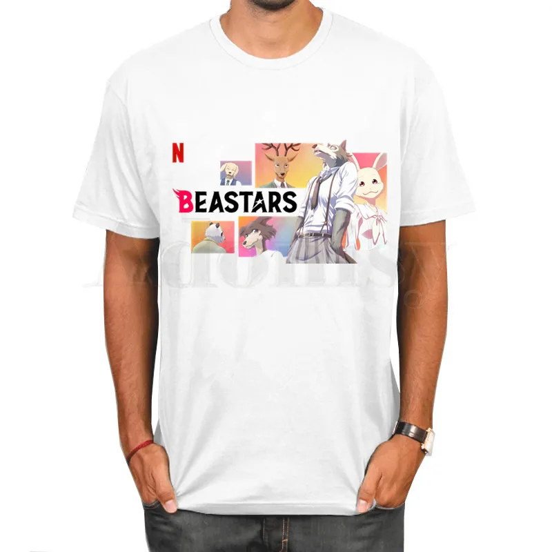 Футболка унисекс BEASTARS с рисунком манги Луи легоши кролика модная уличная одежда