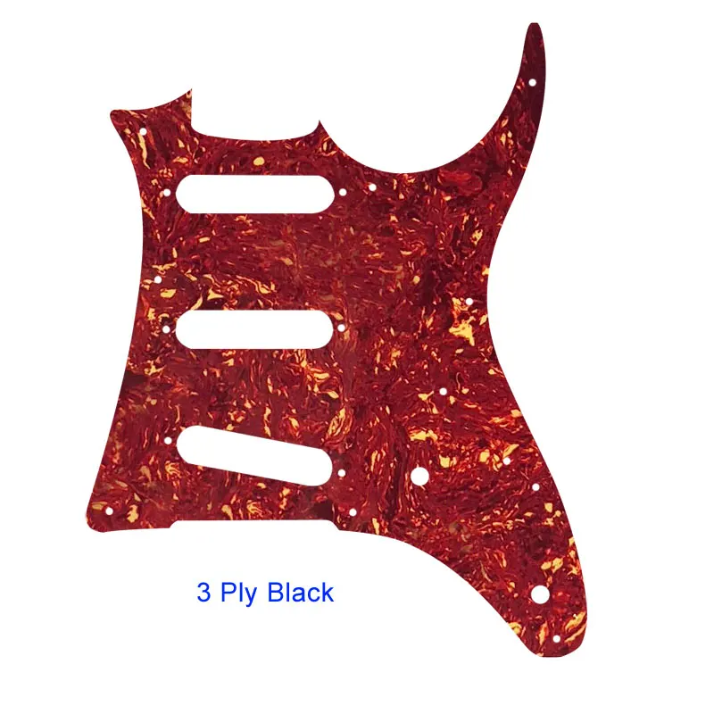 4Ply red tortoise Pleroo пользовательские гитарные части-для MIJ Ibanez GRX20 контур гитары накладку хамбакера пикап царапины пластины SSS накладки - Цвет: 4Ply red tortoise