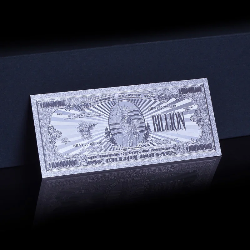 США Серебряный банкнот $100 доллар чистого серебра Фольга с сертификатом