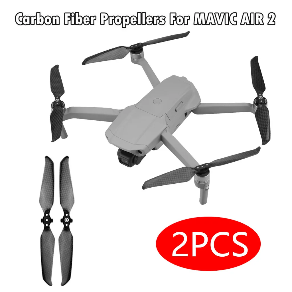 2 шт. 7238 пропеллеры из углеродного волокна с низким уровнем шума для DJI Mavic Air Drone