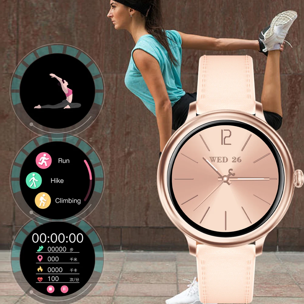 New Ladies Smart Watch Women Blood Pressure Heart Rate Monitor Fitness tracker Sport Smart Band Alarm clock reminder Smartwatch