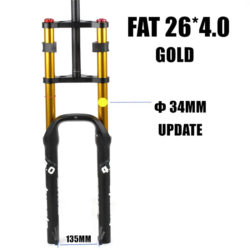 Двойной плечевой жира Велосипедная вилка HIMALO отскок регулировки 26 &quot4 0&quot