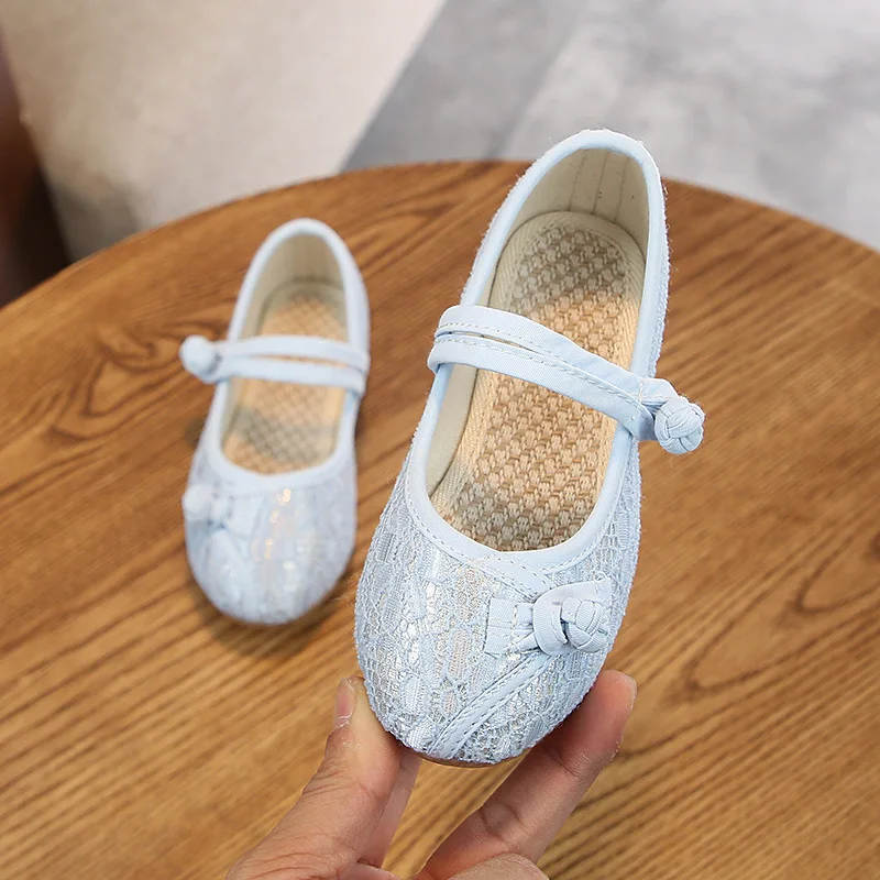 kids girls cloth shoes Hanfu Chinese style performance sneakers fashion lace princess children | Детская одежда и обувь