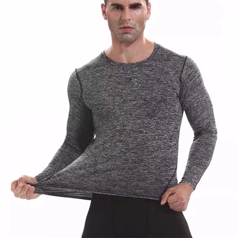 

A1076 Compression Tights Base Layer Running Fitness Gym Exercise Soccer Basketball Men Sports Clothing Shirt Jersey Sportswear