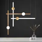 Современный индивидуальный светодиодный подвесной светильник для спальни, минималистичный подвесной светильник для отеля, зала, ресторана, фойе, лофта