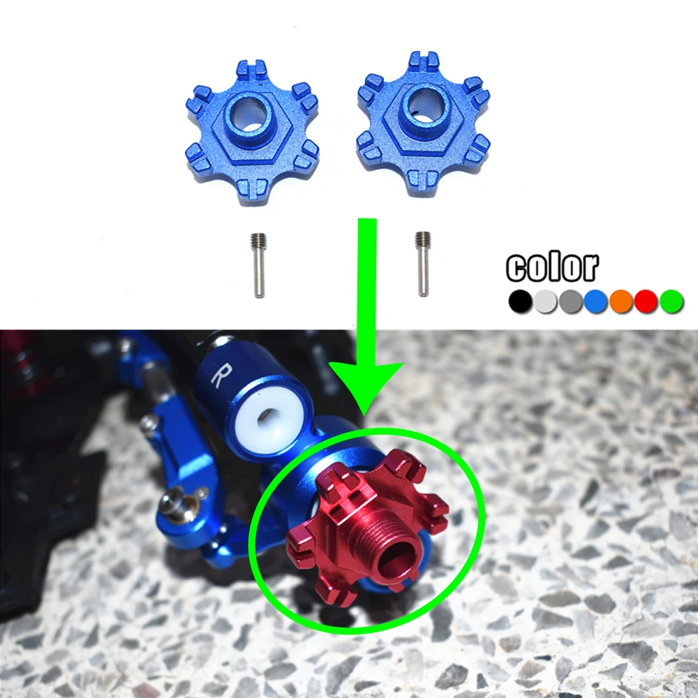 

GPM Metal aluminum alloy thickened 6mm hexagonal adapter #AR310447 for ARRMA 1/7 LIMITLESS ALL-ROAD -ARA109011