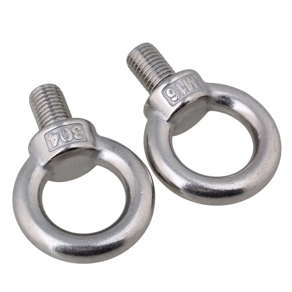 304 нержавеющая сталь M16 европейский стиль кольцо форма Болт С Головкой серебро
