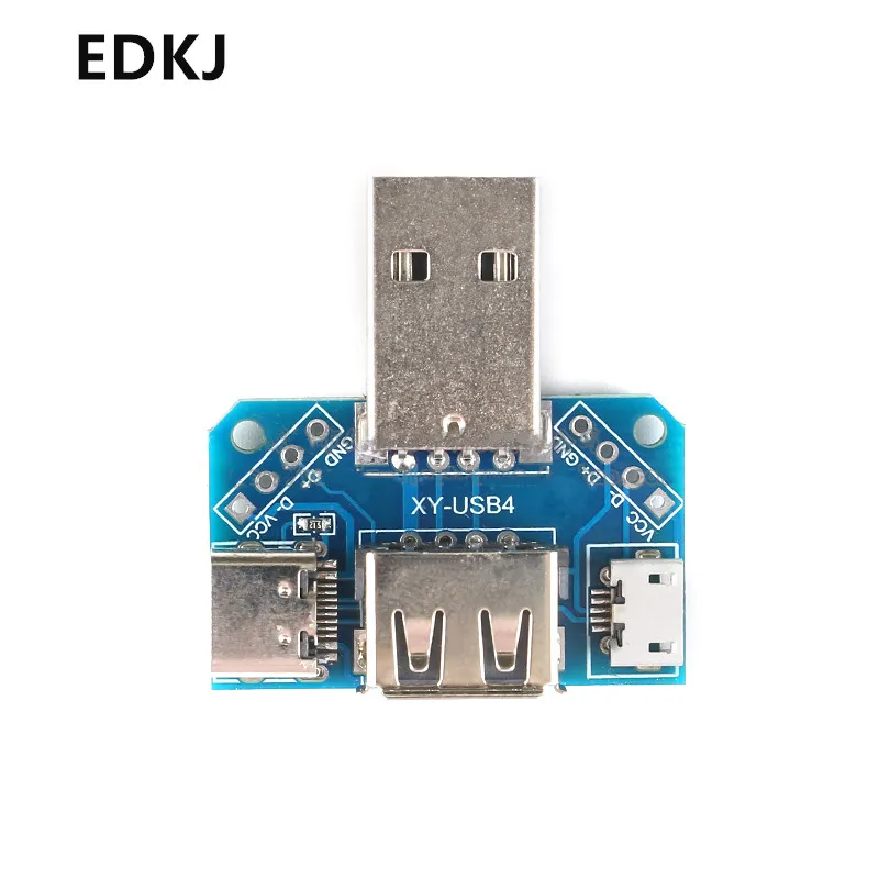 1 шт. USB-коннектор USB-адаптер штекер разъем micro Type-C 4P 2 54 мм USB4 | Обустройство дома