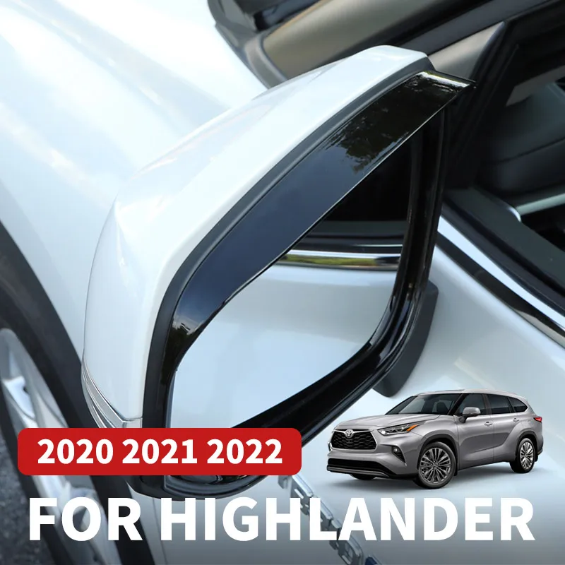 

Накладки на зеркало заднего вида для Toyota Kluger Highlander XU70 Refit 2022 2021 2020, автомобильные аксессуары, рамка заднего вида