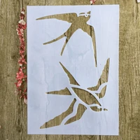a4 29 21cm animal swallow bird diy stencils wall painting scrapbook coloring embossing album decorative paper card template