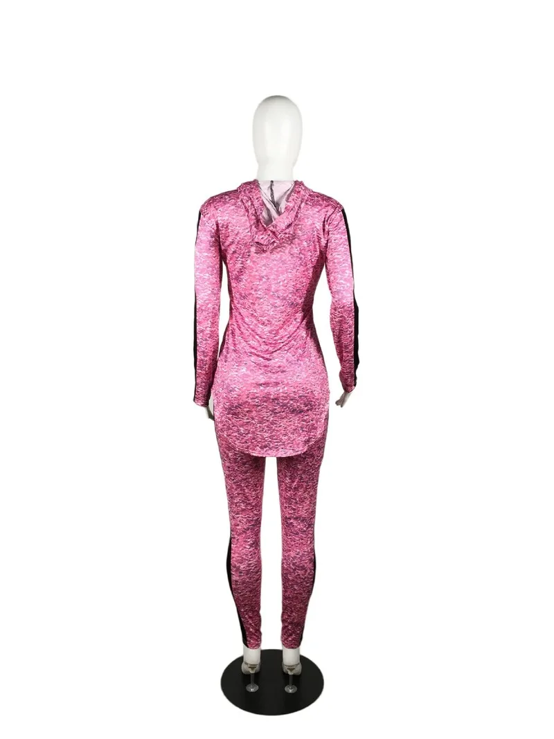 

Sets Women Plus Size Hooded Sports Runnning Sets 2019 Spring Autumn Gym Fitness Sports Outdoor Running Sets Jogging Suit Autumn