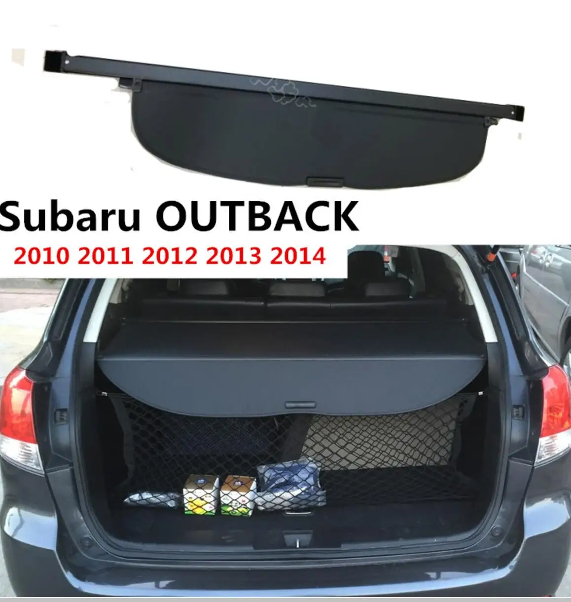 

car accessories High Qualit Car Rear Trunk Cargo Cover Security Shield Screen shade For Subaru OUTBACK 2010-2014 Car Accessories