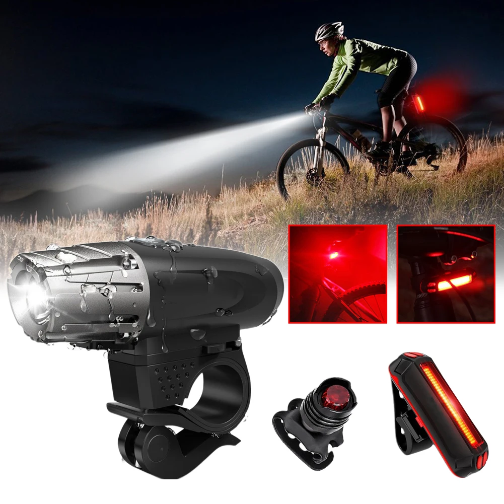 

Bicycle Front Lights USB Charging 360 Degree Mountain Lights Outdoor Night Riding Glare Durable Endurance Riding Accessories