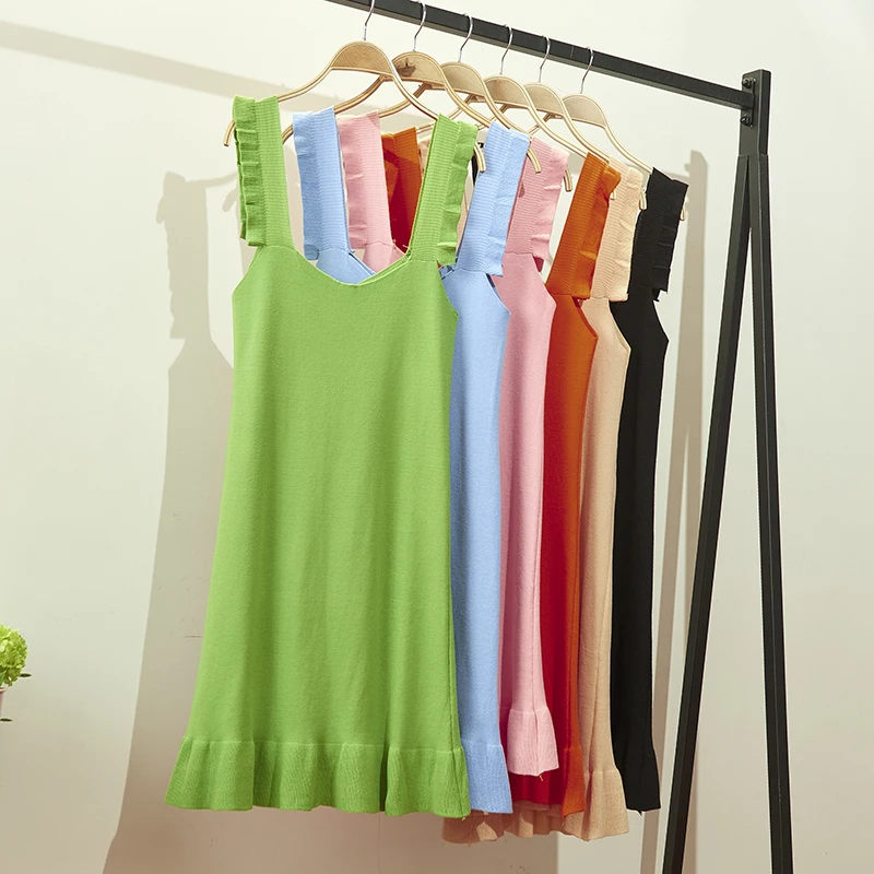 Женское облегающее однотонное платье свитер Повседневное трикотажное на