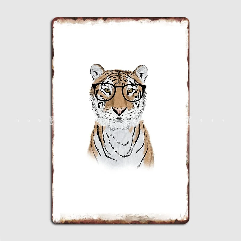 

Clever Tiger Metal Sign Wall Plaque Club Bar Classic Club Party Tin Sign Poster