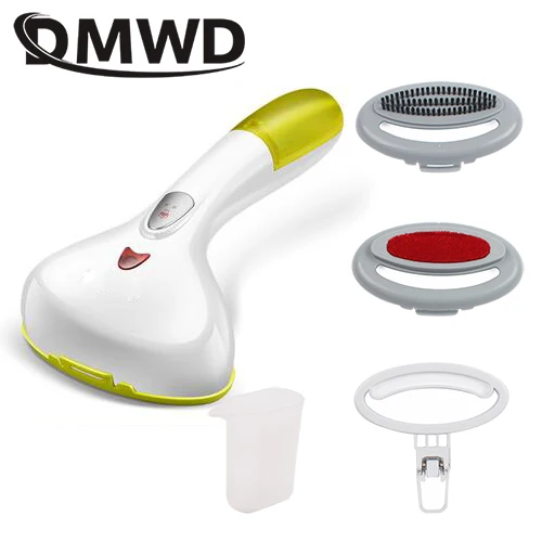 yellow and white DMWD ручной отпариватель для одежды, Паровая гладильная машина для одежды, мини портативное нижнее белье для путешествий, ткань для отпаривания, щетка для чистки - Цвет: yellow and white