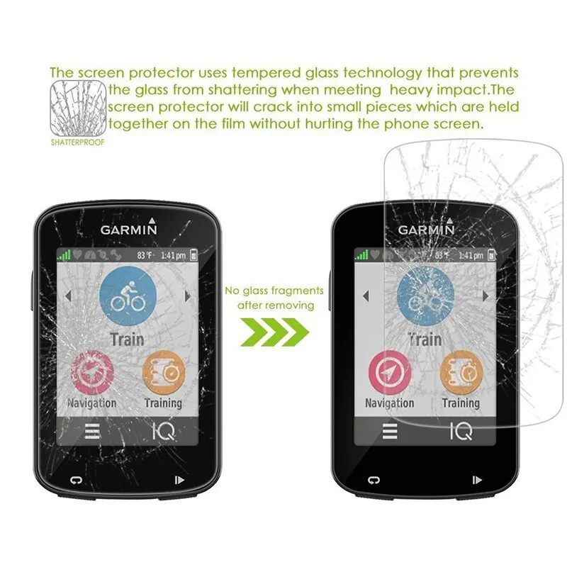 2pcs tempered glass for garmin edge 130 520 520plus 530 820 830 screen protector protector glass for 1000 1030 protective film free global shipping