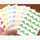 7 цветов s сплошной цвет DIY старинные угловые крафт-бумага наклейки для фотоальбомов рамка украшения скрапбукинга-