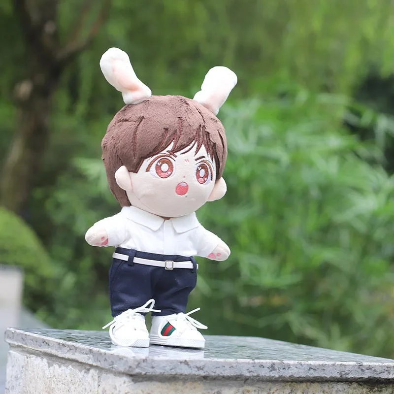 Ropa de mu&ntilde;eca de estrella de 20CM, traje azul marino de fiesta nocturna en ebullici&oacute;n, ropa de mu&ntilde;eca de algod&oacute;n de 20CM-2