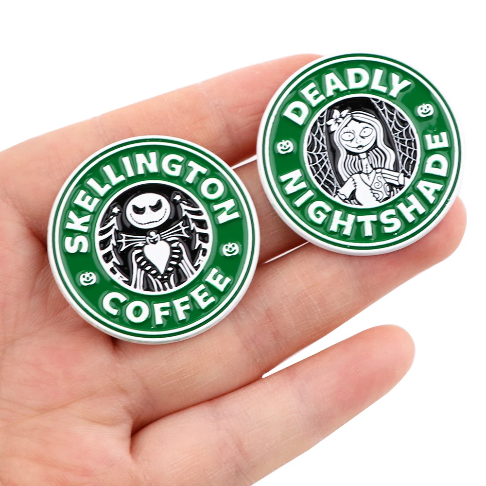 Эмалированная заколка Кошмар перед Рождеством заколки для лацканов рюкзаков