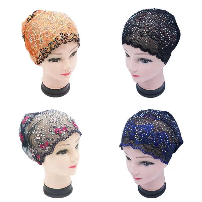 Мусульманская тонкая шляпа Женская сетчатая марлевая Baotu горячая кружевная