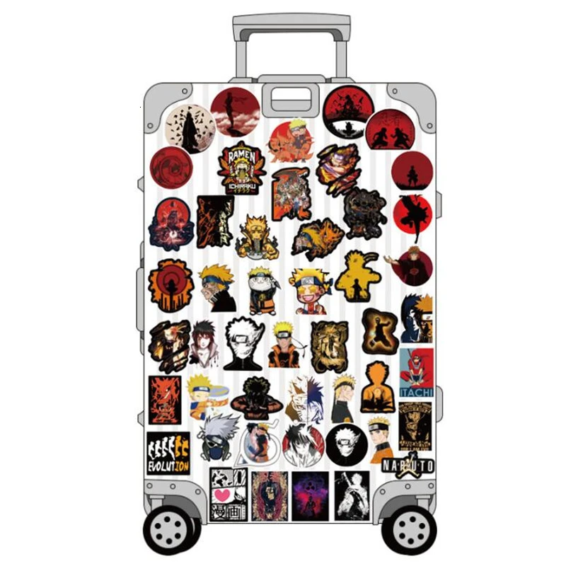 100 шт. мультяшный аниме Саске сделай сам наклейки для украшения комнаты Настенный