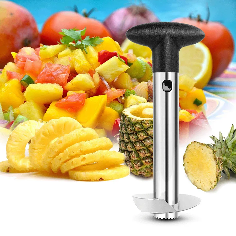 Очистка ананаса слайсер из нержавеющей приспособления для фруктов и овощей