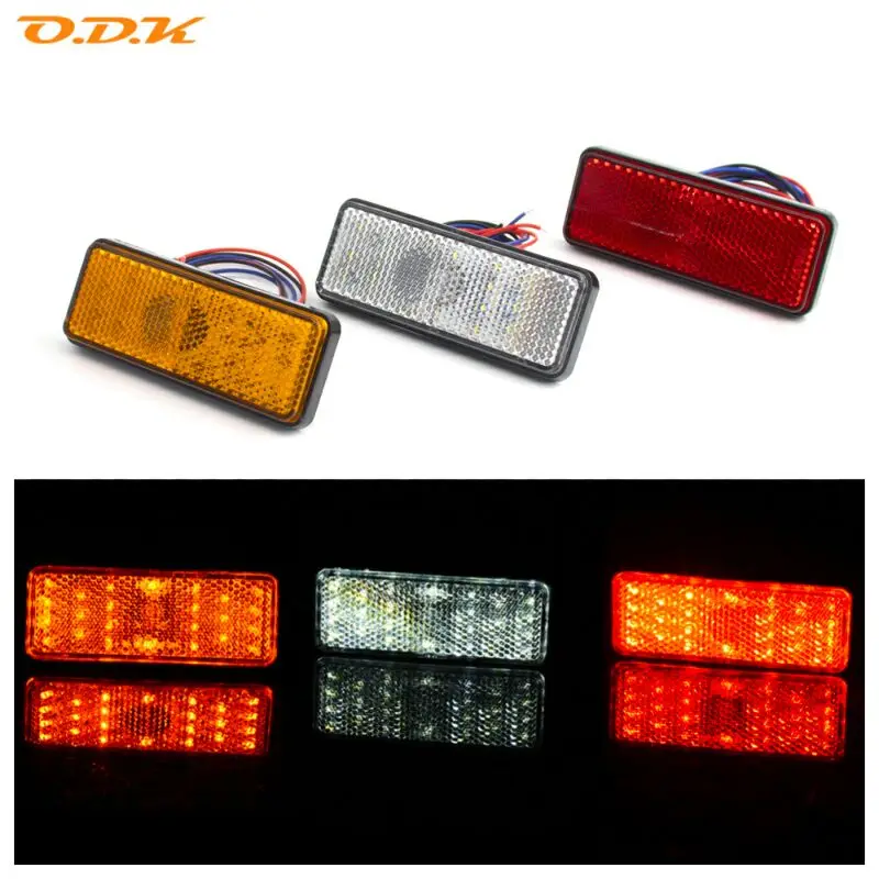 24 SMD красный желтый белый прямоугольный Универсальный Автомобильный грузовик