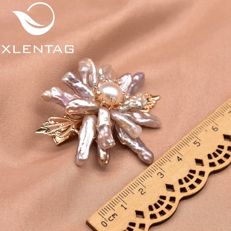 

Xlentag Natural Pink Purple Flower Duckbill Hair Accessories Hairpin Unique Gift For Women Fashion Fine Hand Mead Jewelry GH0043