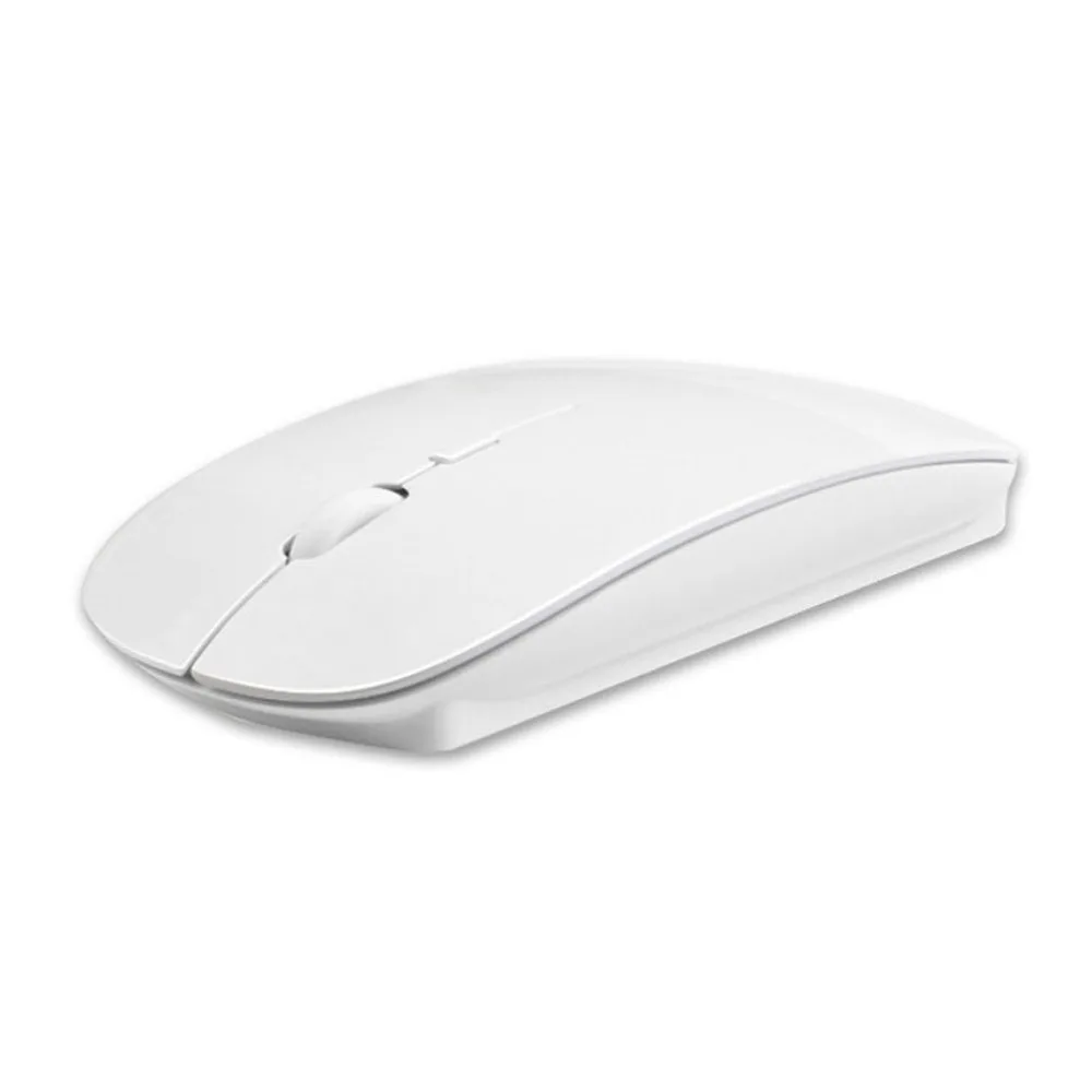 

Wireless Mouse for Macbook iMac Laptops PCs Tablets 2.4 GHz wireless battery operated Mouse (White)