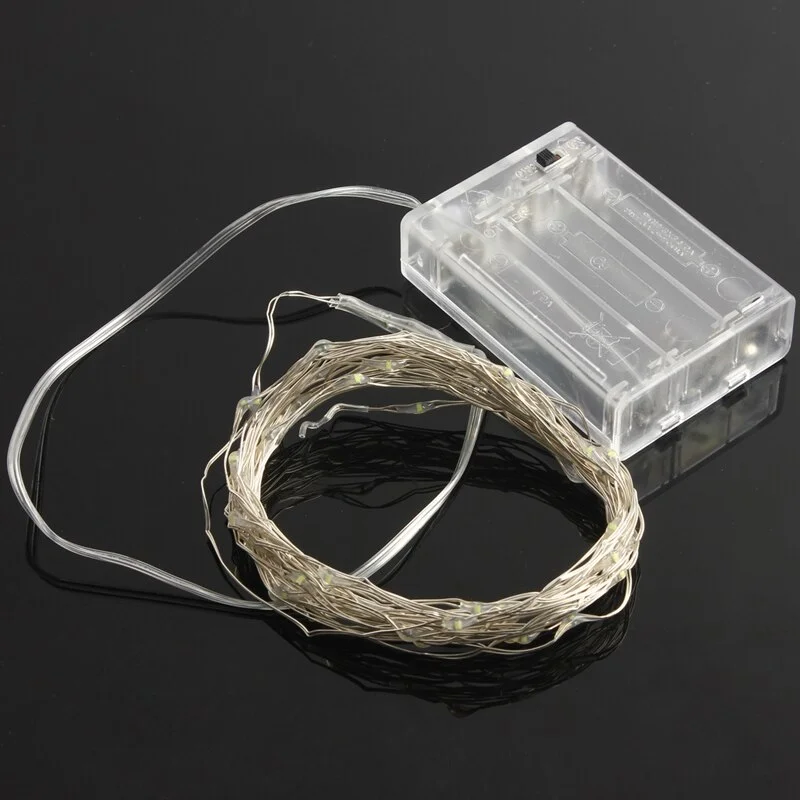 

LED Color Lamp String Silver Core Wire Light Bar Festival Decoration Window Beautiful Decoration High Brightness