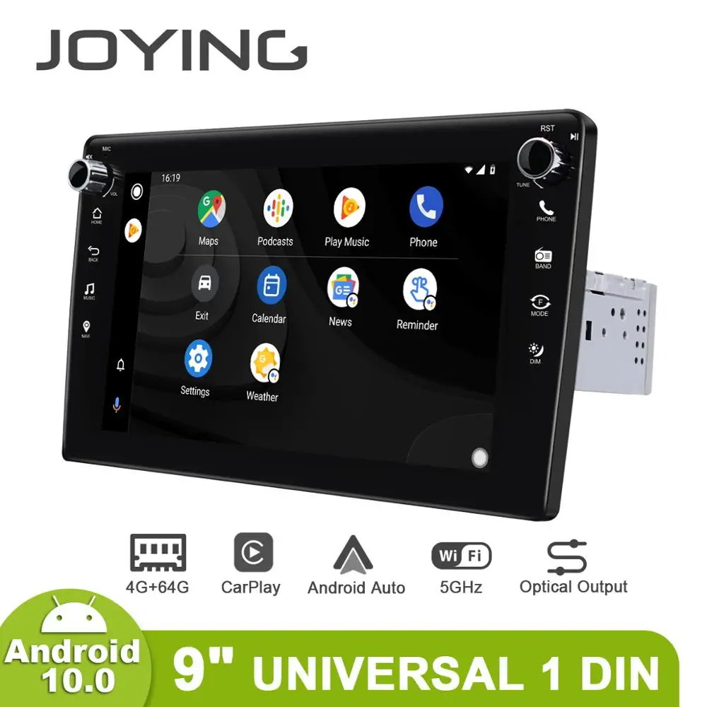 Универсальный Головной блок 1 din на Android 10 0 9 IPS дисплей 4 Гб ОЗУ и 64 ПЗУ GPS