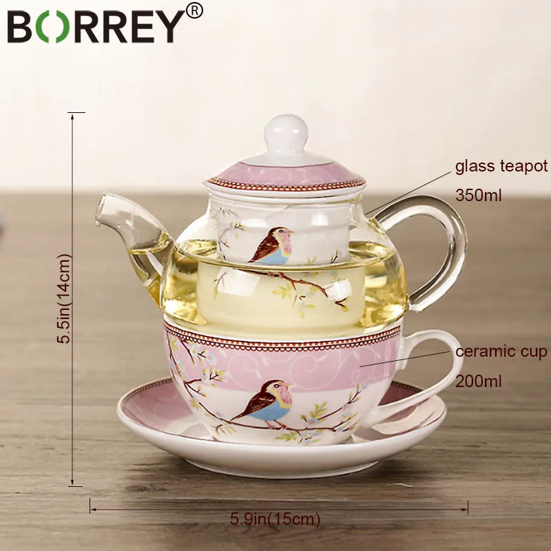 BORREY цветочный чайный горшок керамическая чайная чашка блюдце Термостойкое