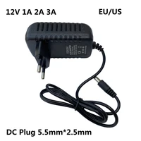 ac 110 240v dc 12v 1a 2a 3a universal power adapter supply charger adaptor eu us for led light strips tv smd 5050 5630 5730