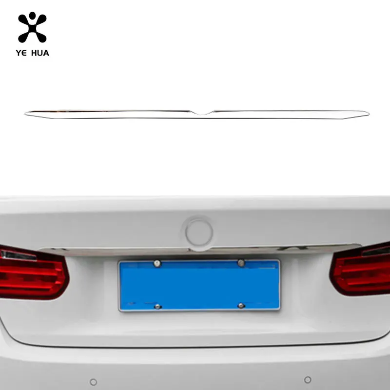 For BMW F30 Tailgate Trim 3 Series 12-19 Specialized Stainless Steel Trunk Lid Protection Car Stickers Auto Accessories