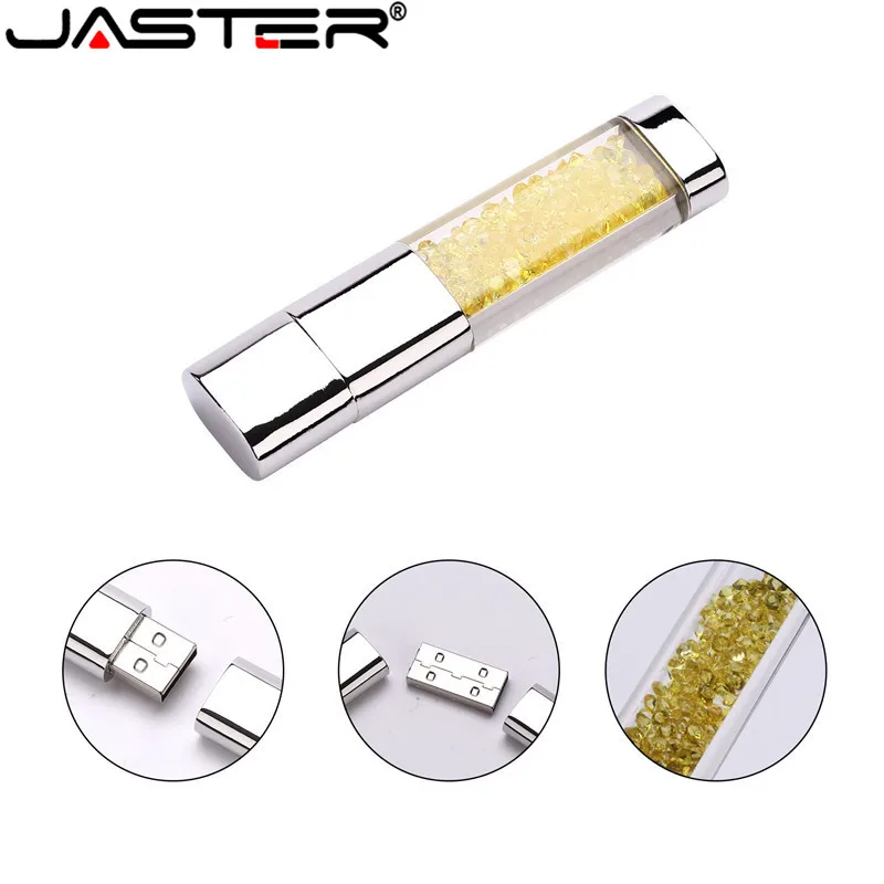 Флэш накопитель JASTER с кристаллами usb 2 0 32 ГБ 16 8 4 64 ГБ|USB флэш-накопители| |
