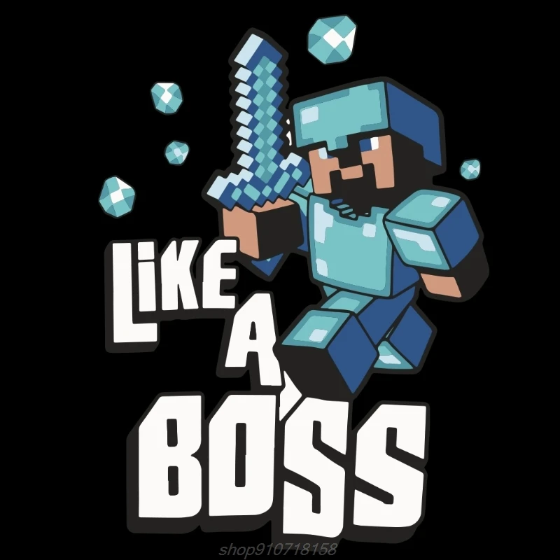 С надписью Like A Boss приклеивающиеся утюгом нашивки с теплопередачей DIY стикер