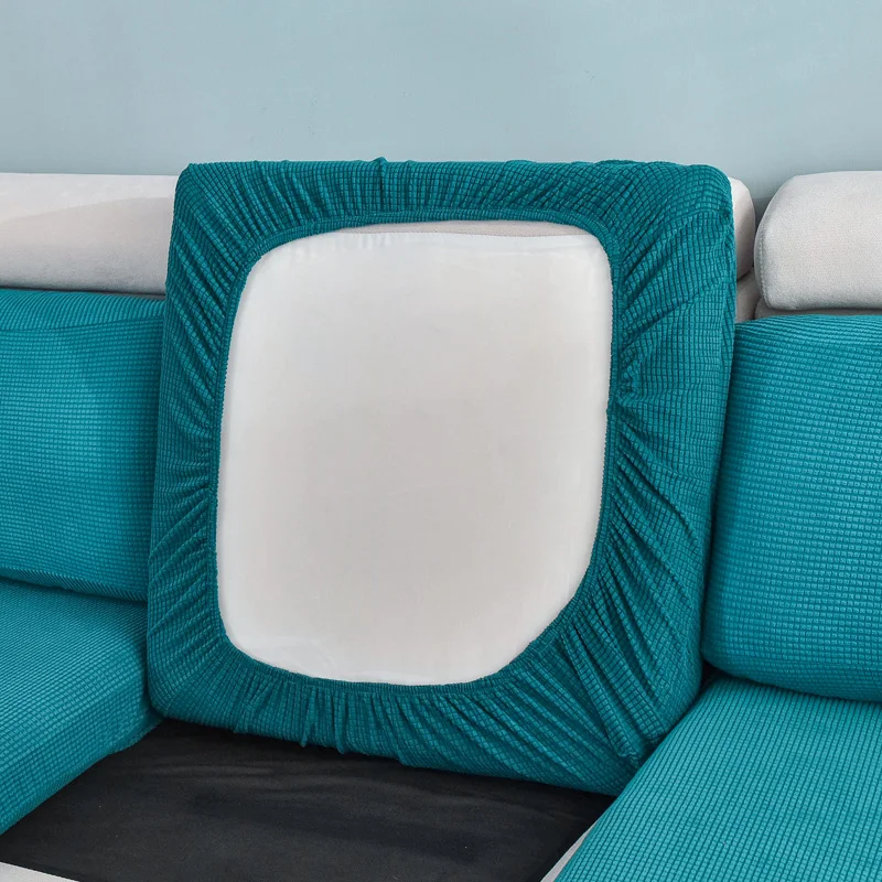 Чехол на подушку для дивана эластичное украшение дома однотонный защитный чехол