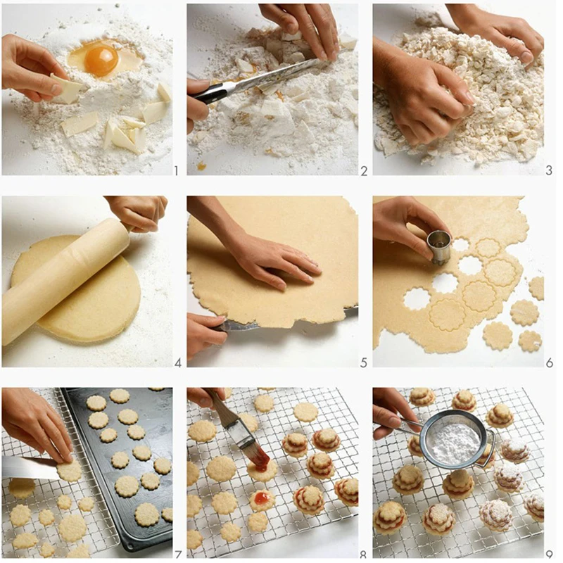 Кухонные аксессуары набор для нарезки печенья формы выпечки из нержавеющей