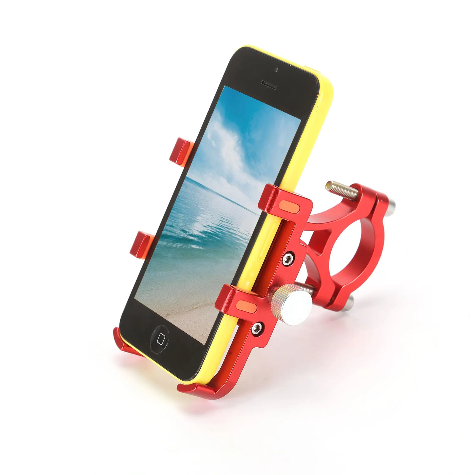 aluminum bicycle phone holder for 60 100mm width mobile phone durable portable adjustable rack bracket bike accessories free global shipping