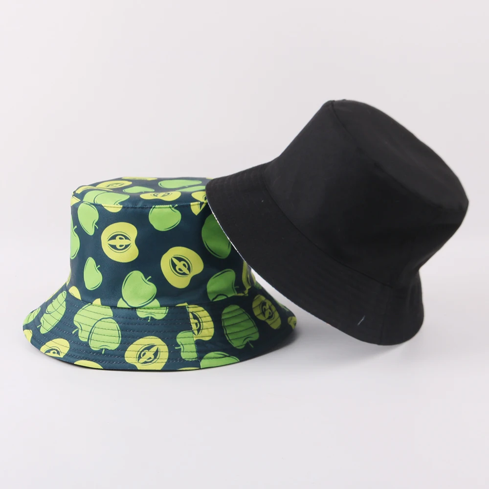 Панама Двусторонняя унисекс двусторонняя шапка с цветочным принтом модная в