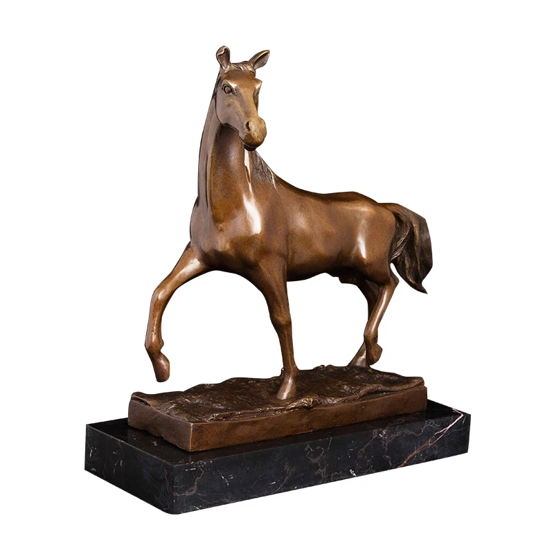 

ArtsHom DW-068 Hot Selling Bronze Animal Horse ornament cast bronze metal art horse statues bronze statue of a horse for sale
