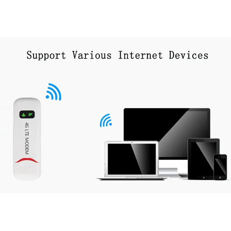 

4G Portable Hotspot Mini Wifi Router Usb Modem 100Mbps Lte Fdd With Sim Card Slot