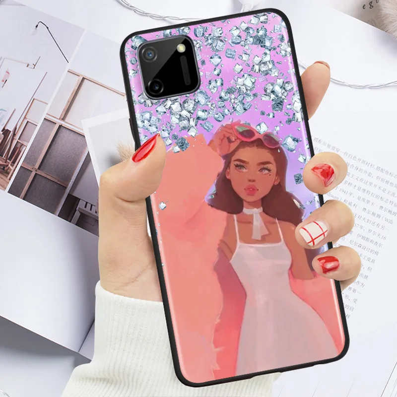 

Cute pink Girl Heart For OPPO Realme C2 C3 C11 C12 C15 C17 X2 X3 X7 XT X50 Q2 Q2i V3 V5 V15 Pro Phone Case