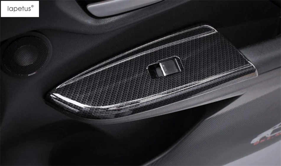 Lapetus аксессуары подходят для Honda Fit Джаз- Внутренний дверной подлокотник окно Лифт рамки молдинг крышка комплект отделка/АБС-пластик