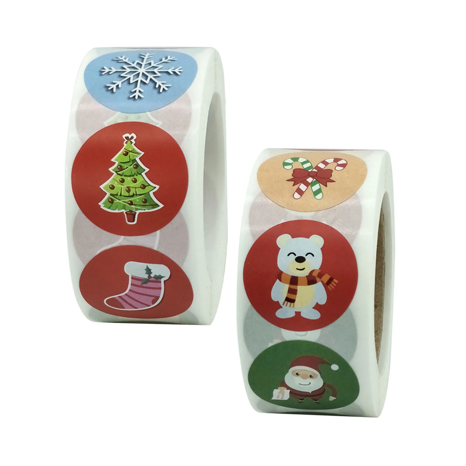 

Christmas Decoration Gift Roll Sticker Pack DIY Sticker Christmas Holiday Gift Decorating Gift 1 Roll 500 Posts Christmas