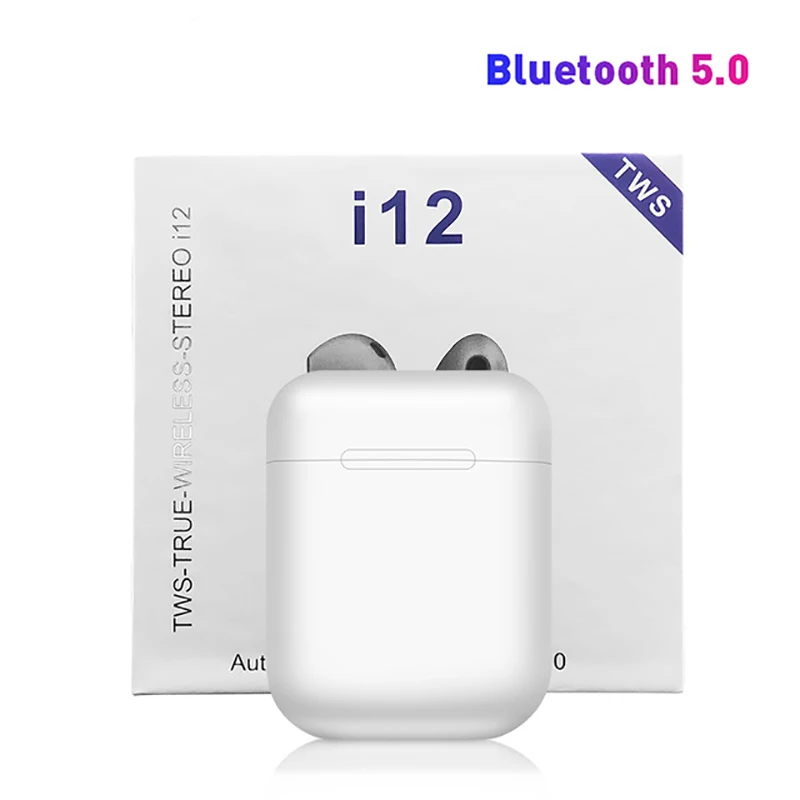 Оригинальные i12 TWS Touch control мини беспроводные наушники Bluetooth 5,0 гарнитура наушники для всех смартфонов PK i20 i30 i60 i80 tws