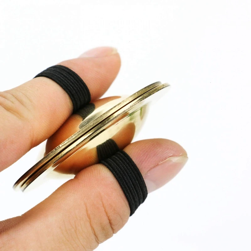 4 шт. Танцы палец цимбалы тарелки пальчиковые Золотой музыкальный инструмент для