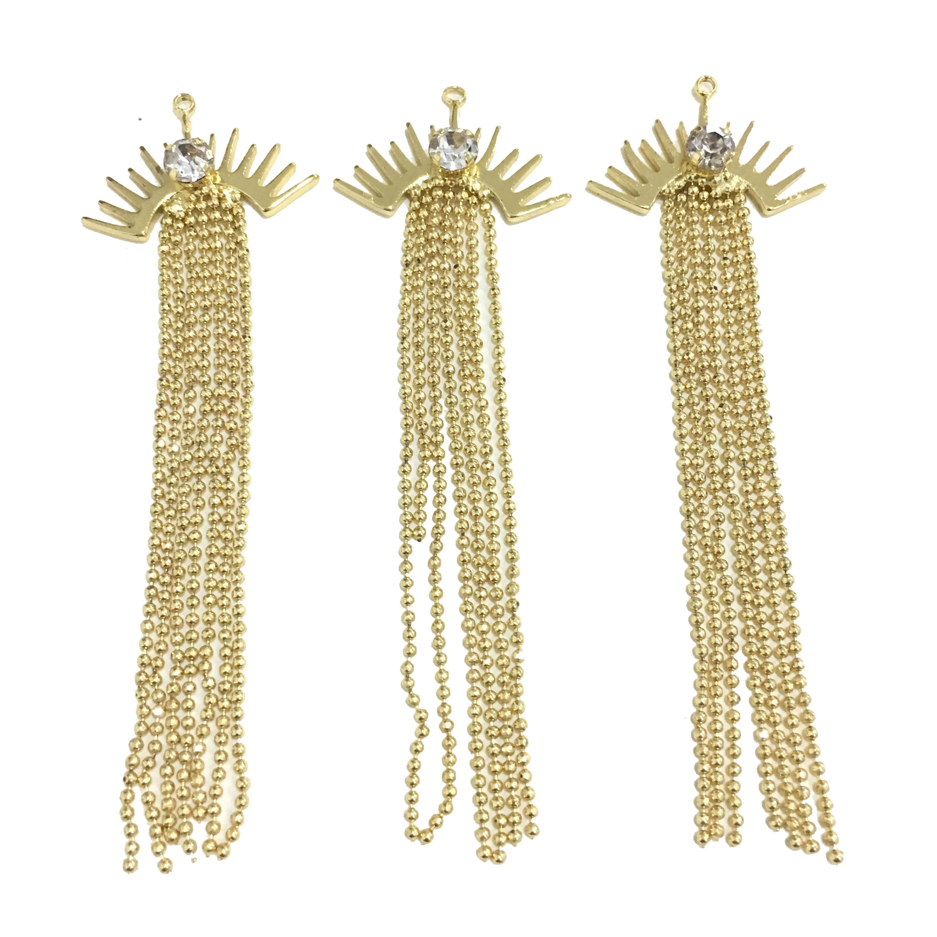 20x74 мм золото Цвет латунь цепь кисточкой амулеты подвески расходных материалов